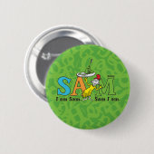 Dr. Seuss | Ik ben Sam. Sam ik ben. Ronde Button 5,7 Cm (Voorkant /achterkant)