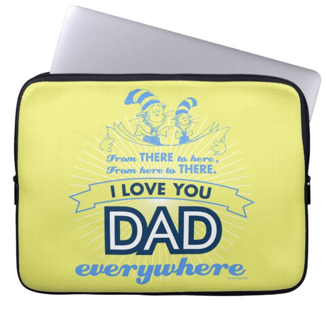 Dr. Seuss | Ik hou overal van je vader Laptop Sleeve (Voorkant)