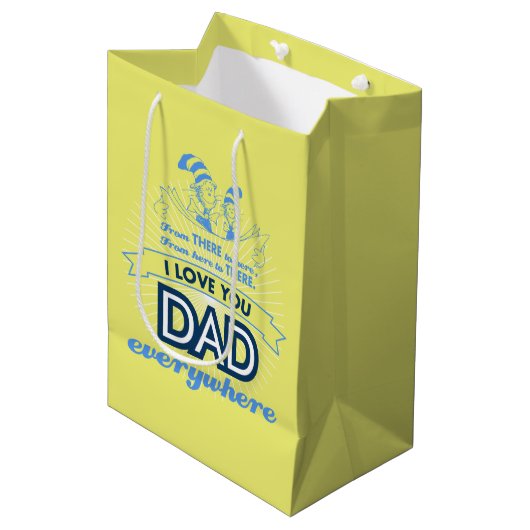 Dr. Seuss | Ik hou overal van je vader Medium Cadeauzakje (Voorkant Gekanteld)