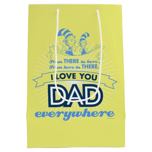 Dr. Seuss | Ik hou overal van je vader Medium Cadeauzakje (Achterkant)