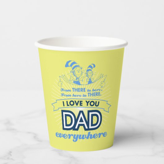 Dr. Seuss | Ik hou overal van je vader Papieren Bekers (Voorkant)
