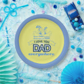 Dr. Seuss | Ik hou overal van je vader Papieren Bordje (Feest)