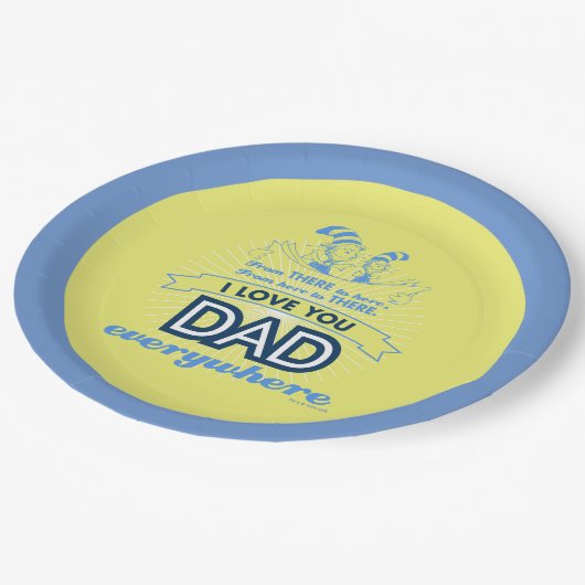 Dr. Seuss | Ik hou overal van je vader Papieren Bordje (Gekanteld)