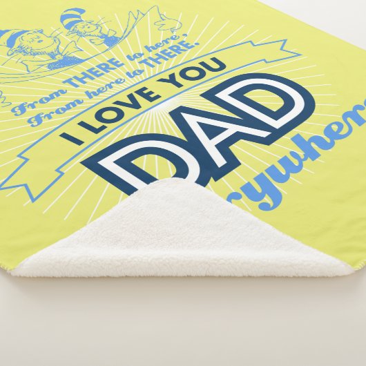 Dr. Seuss | Ik hou overal van je vader Sherpa Deken (3/4)