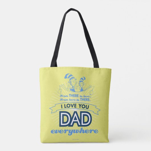 Dr. Seuss | Ik hou overal van je vader Tote Bag (Achterkant)