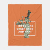 Dr. Seuss | Ik hou van groene eieren en ham Fleece Deken (Voorkant)