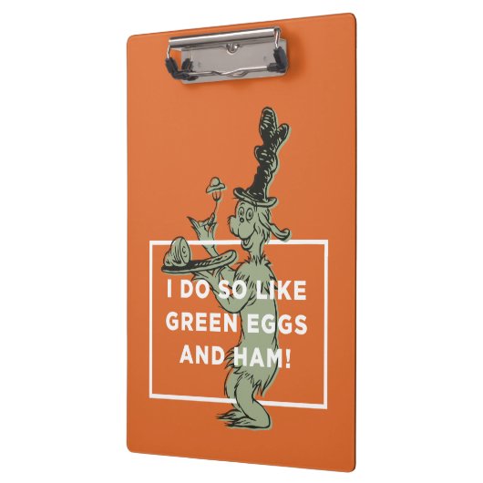 Dr. Seuss | Ik hou van groene eieren en ham Klembord (Links)