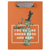 Dr. Seuss | Ik hou van groene eieren en ham Klembord (Voorkant)