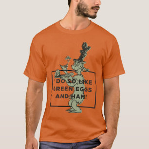Dr. Seuss Ik hou van groene eieren en ham T-shirt