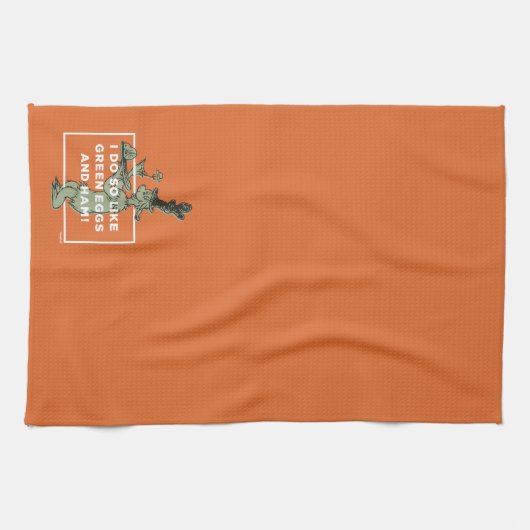 Dr. Seuss | Ik hou van groene eieren en ham Theedoek (Horizontaal)