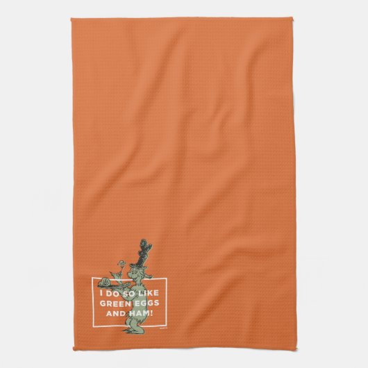 Dr. Seuss | Ik hou van groene eieren en ham Theedoek (Verticaal)