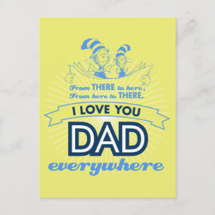 Dr. Seuss Ik hou van je papa overal Briefkaart