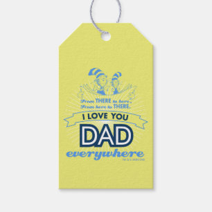 Dr. Seuss Ik hou van je papa, overal Cadeaulabel