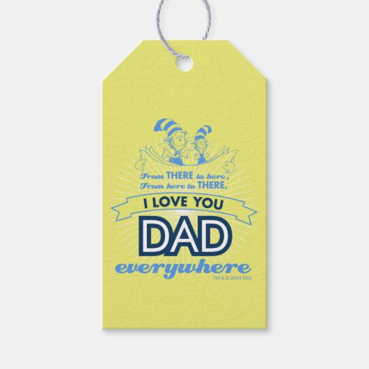 Dr. Seuss | Ik hou van je papa, overal Cadeaulabel (Voorkant)