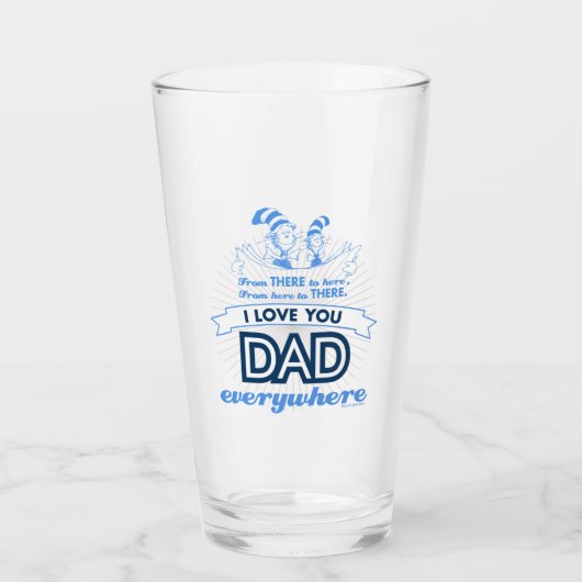 Dr. Seuss | Ik hou van je papa overal Glas (Voorkant)