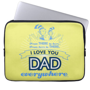 Dr. Seuss Ik hou van je papa overal Laptop Sleeve