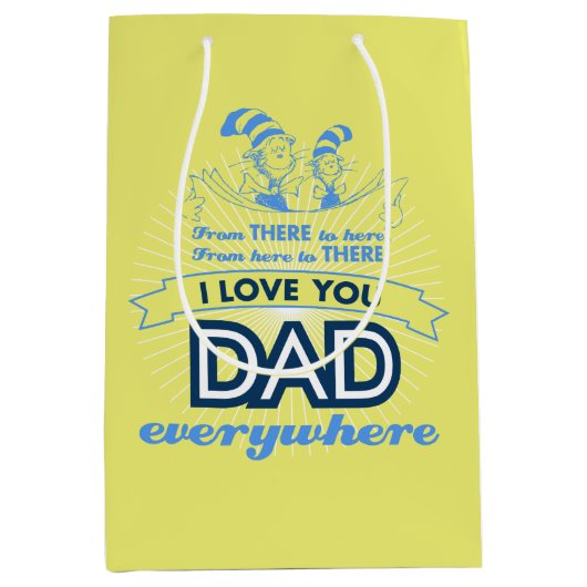 Dr. Seuss | Ik hou van je papa overal Medium Cadeauzakje (Voorkant)