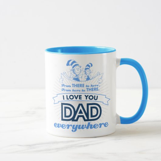 Dr. Seuss | Ik hou van je papa overal Mok (Rechts)