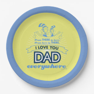 Dr. Seuss Ik hou van je papa overal Papieren Bordje