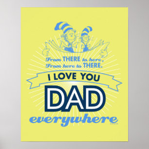 Dr. Seuss Ik hou van je papa overal Poster