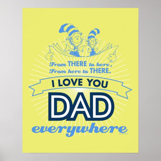 Dr. Seuss | Ik hou van je papa overal Poster (Voorkant)