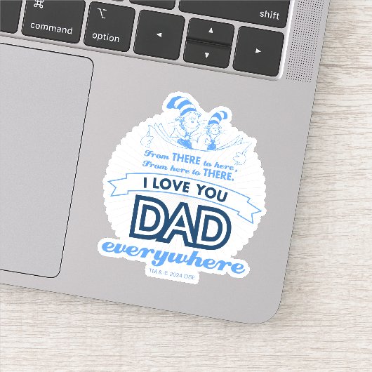 Dr. Seuss | Ik hou van je papa, overal Sticker (Detail)