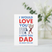 Dr. Seuss | Ik hou zoveel van je vader dat je ziet Briefkaart (Staand voorkant)