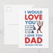 Dr. Seuss | Ik hou zoveel van je vader dat je ziet Briefkaart (Voorkant / Achterkant)