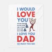 Dr. Seuss | Ik hou zoveel van je vader dat je ziet Fleece Deken (Voorkant)