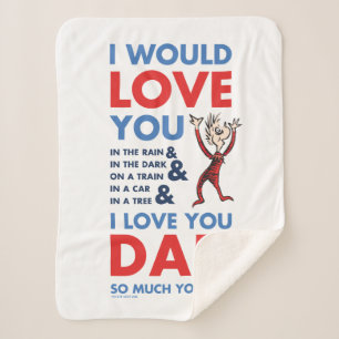 Dr. Seuss   Ik hou zoveel van je vader dat je ziet Sherpa Deken