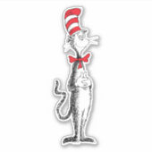 Dr. Seuss Ik Kat in de Hoed Staand Hoog Sticker (Voorkant)