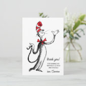 Dr. Seuss Karakter Confetti | Kinderverjaardag Bedankkaart (Staand voorkant)