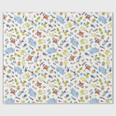 Dr. Seuss Karakter Confetti | Kinderverjaardag Cadeaupapier (Vlak)