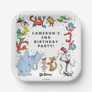 Dr. Seuss Karakter Confetti   Kinderverjaardag Papieren Bordje