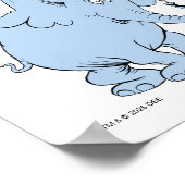 Dr. Seuss Karakter Confetti | Kinderverjaardag Poster (Hoek)