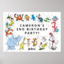 Dr. Seuss Karakter Confetti | Kinderverjaardag