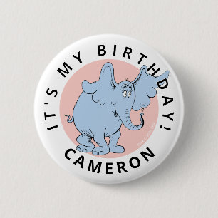 Dr. Seuss Karakter Confetti Kinderverjaardag Ronde Button 5,7 Cm