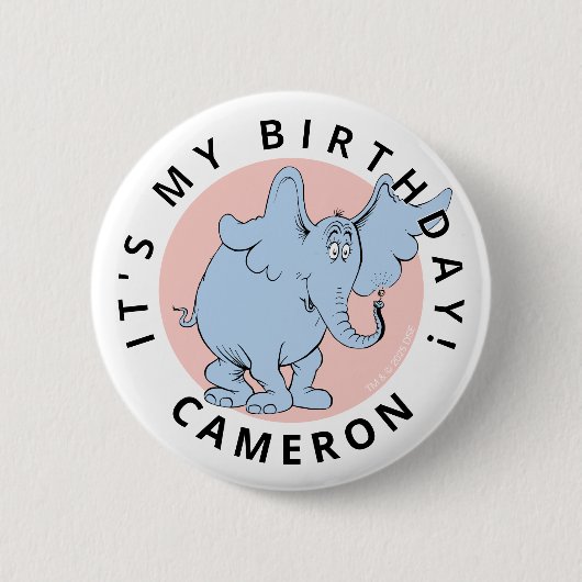 Dr. Seuss Karakter Confetti | Kinderverjaardag Ronde Button 5,7 Cm (Voorkant)