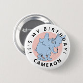 Dr. Seuss Karakter Confetti | Kinderverjaardag Ronde Button 5,7 Cm (Voorkant /achterkant)