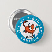 Dr. Seuss Karakter Confetti | Kinderverjaardag Ronde Button 5,7 Cm (Voorkant /achterkant)