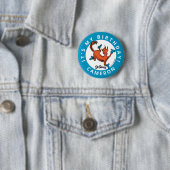 Dr. Seuss Karakter Confetti | Kinderverjaardag Ronde Button 5,7 Cm (In situ)