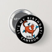 Dr. Seuss Karakter Confetti | Kinderverjaardag Ronde Button 5,7 Cm (Voorkant /achterkant)