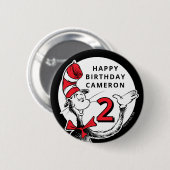 Dr. Seuss Karakter Confetti | Kinderverjaardag Ronde Button 5,7 Cm (Voorkant /achterkant)