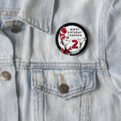 Dr. Seuss Karakter Confetti | Kinderverjaardag Ronde Button 5,7 Cm (In situ)