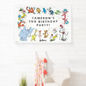 Dr. Seuss Karakter Confetti | Kinderverjaardag Spandoek (Insitu)
