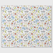 Dr. Seuss Karakter Confetti | Verjaardag kinderen Cadeaupapier (Vlak)