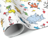 Dr. Seuss Karakter Confetti | Verjaardag kinderen Cadeaupapier (Rol Hoek)