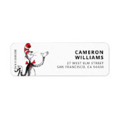 Dr. Seuss Karakter Confetti | Verjaardag kinderen Etiket (Voorkant)