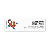 Dr. Seuss Karakter Confetti | Verjaardag kinderen Etiket (Voorkant)