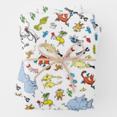 Dr. Seuss Karakter Confetti | Verjaardag kinderen Inpakpapier Vel (In situ)